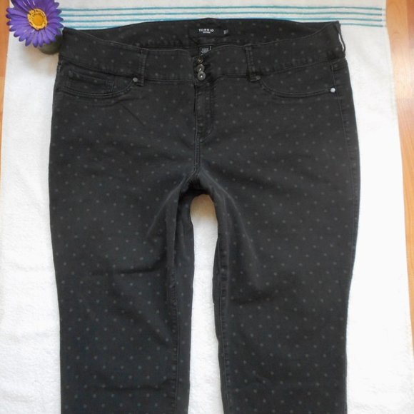 TORRID Jeans Black Polka Dot Size 26 - Picture 2 of 7